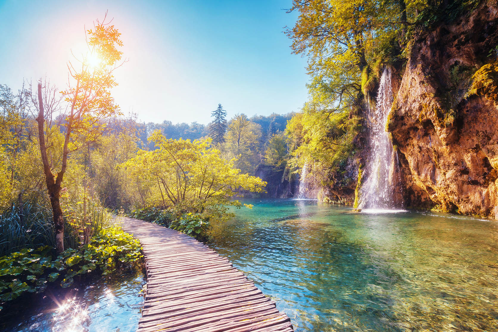 Plitvice Lakes With Electric Train Ride & Boat Cruise - / 60€ only